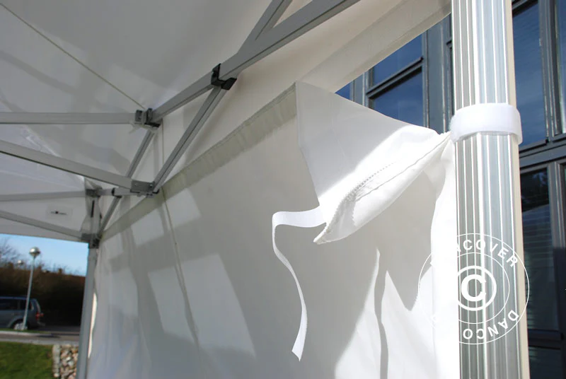 Faltzelt FleXtents PRO "Wave" 3x3m Weiß, mit 4 Seitenwänden – Image 5