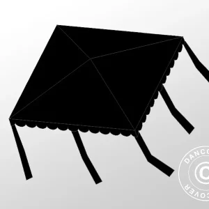 Dachplane 5x5m, Polyester, Schwarz