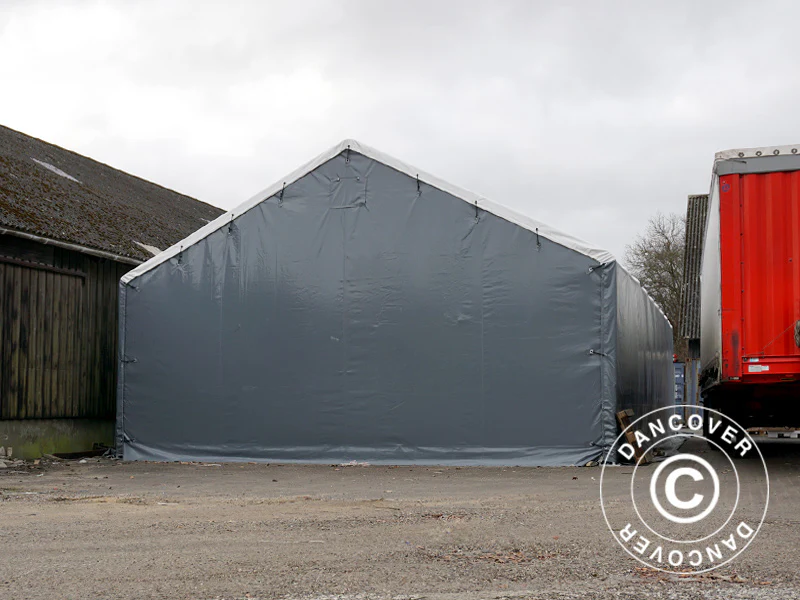 Zelthalle Titanium 7x7x2,5x4,2m, Weiß/Grau – Image 4
